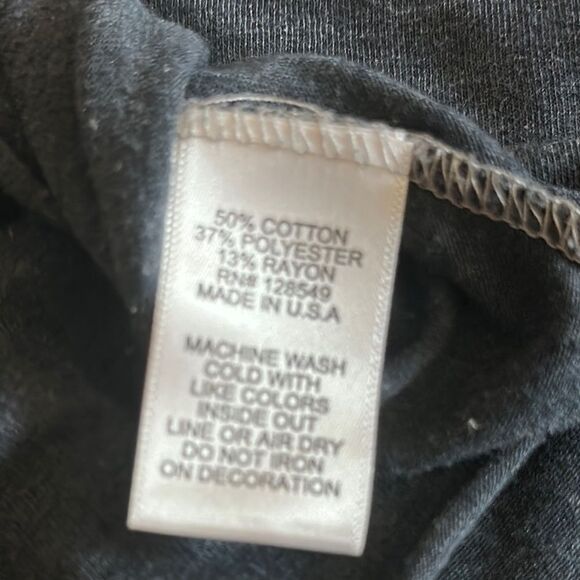 Aviator Nation Charcoal Grey T-Shirt with Gold Lightning Bolt - Size L - Picture 6 of 6